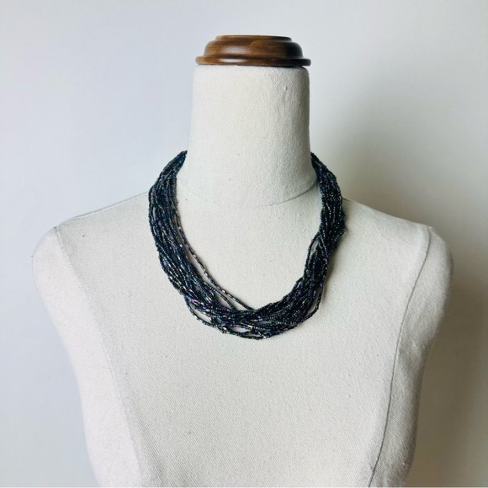 Vintage Multi Colour Multi Strands Gorgeous Necklace